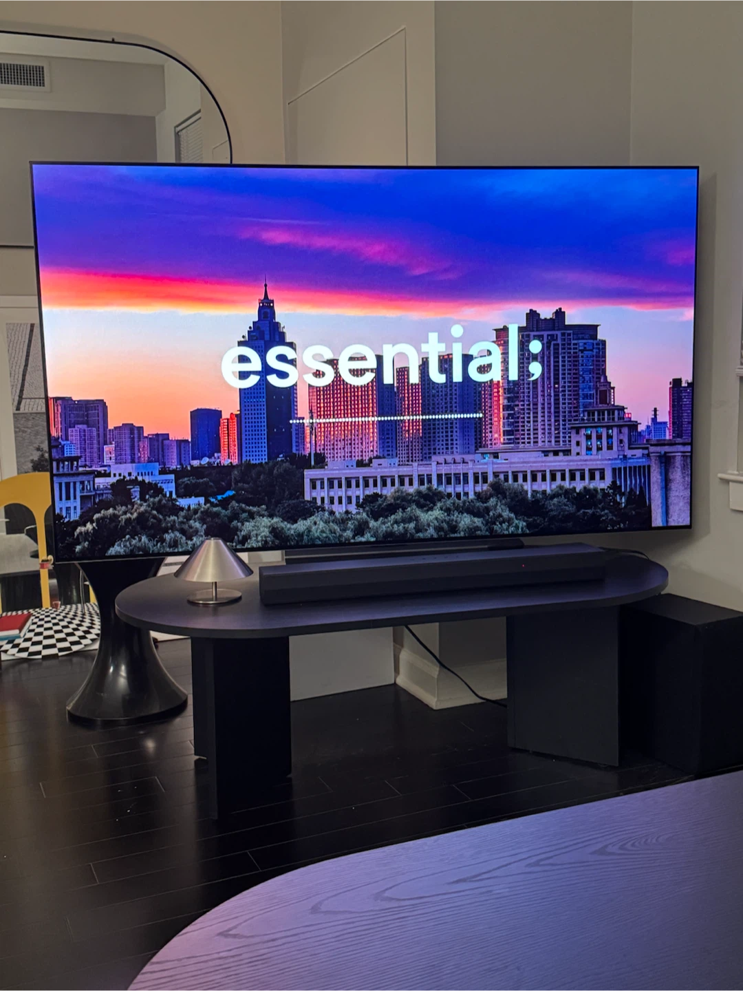 Black Coffee Table / TV Stand