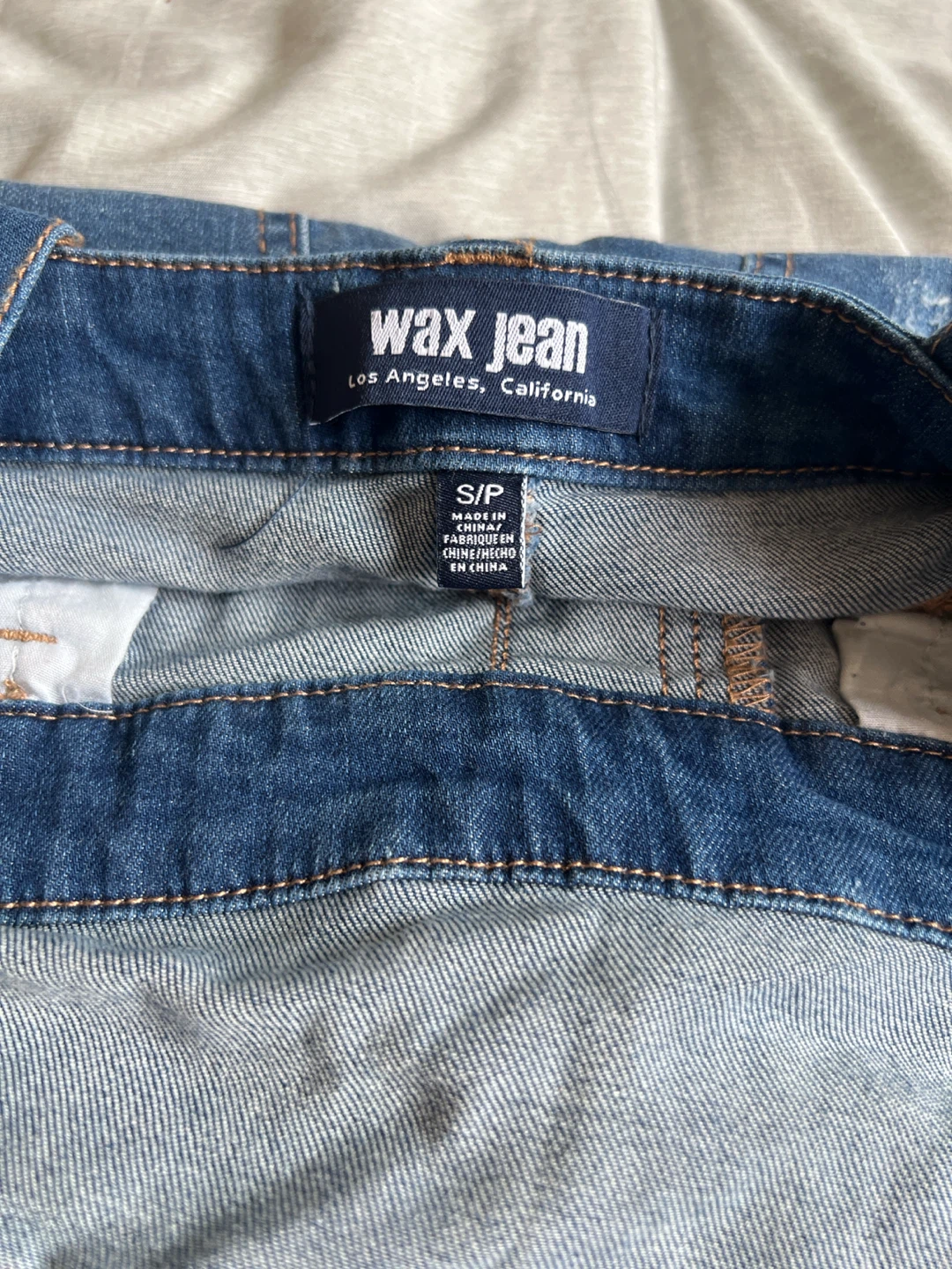 Wax Jean Denim Short Overalls - photo 3