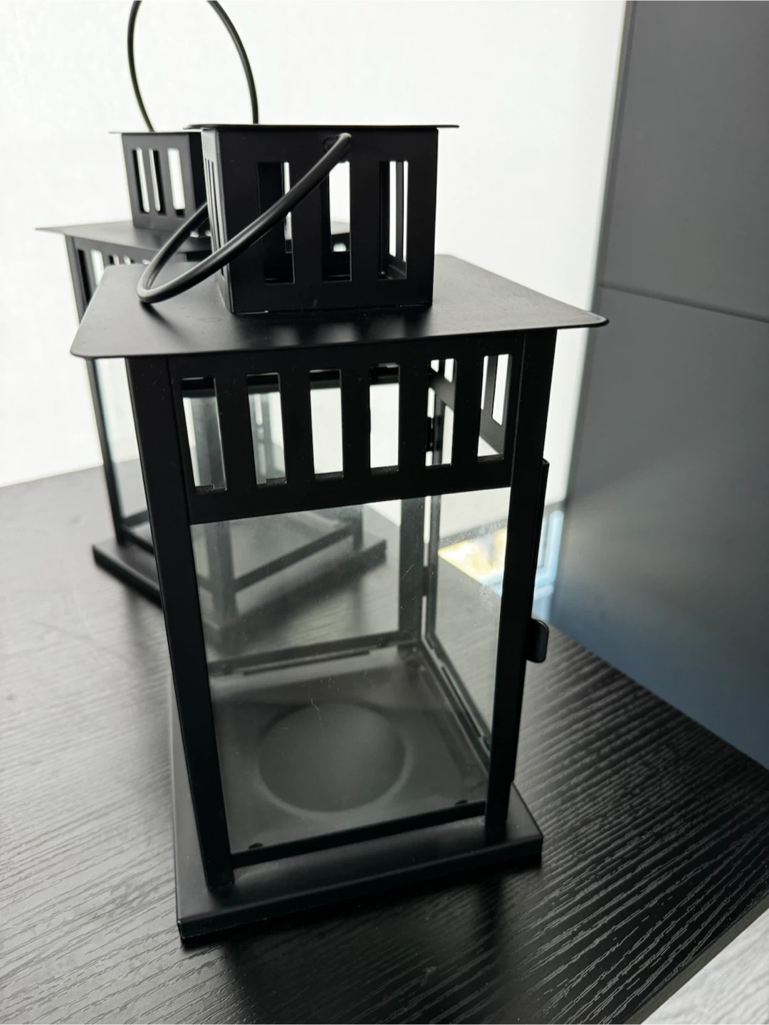 Black Metal Lanterns (Set of 2) - photo 3