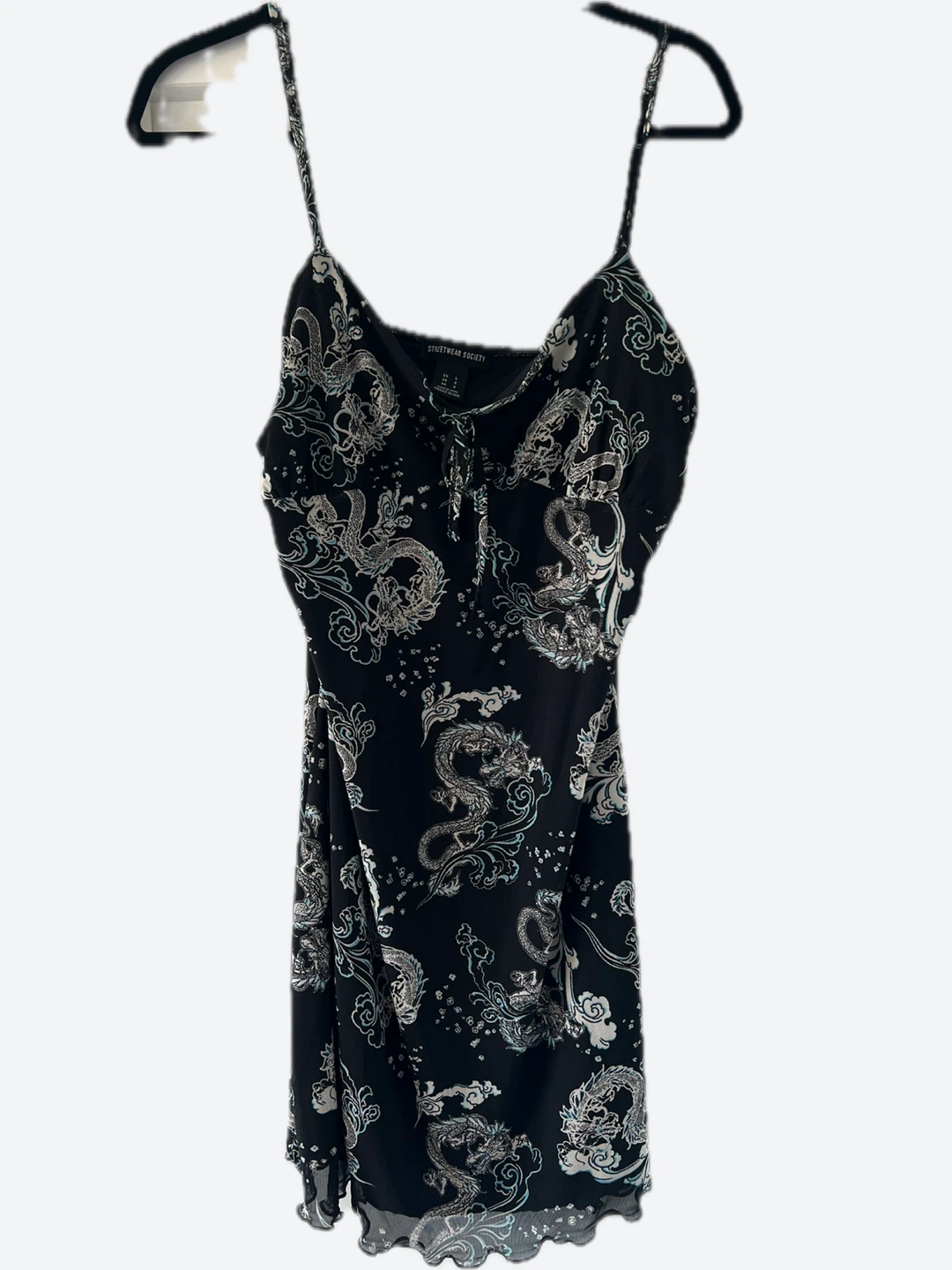 Streetwear Society Black Dragon Print Mini Dress - photo 2