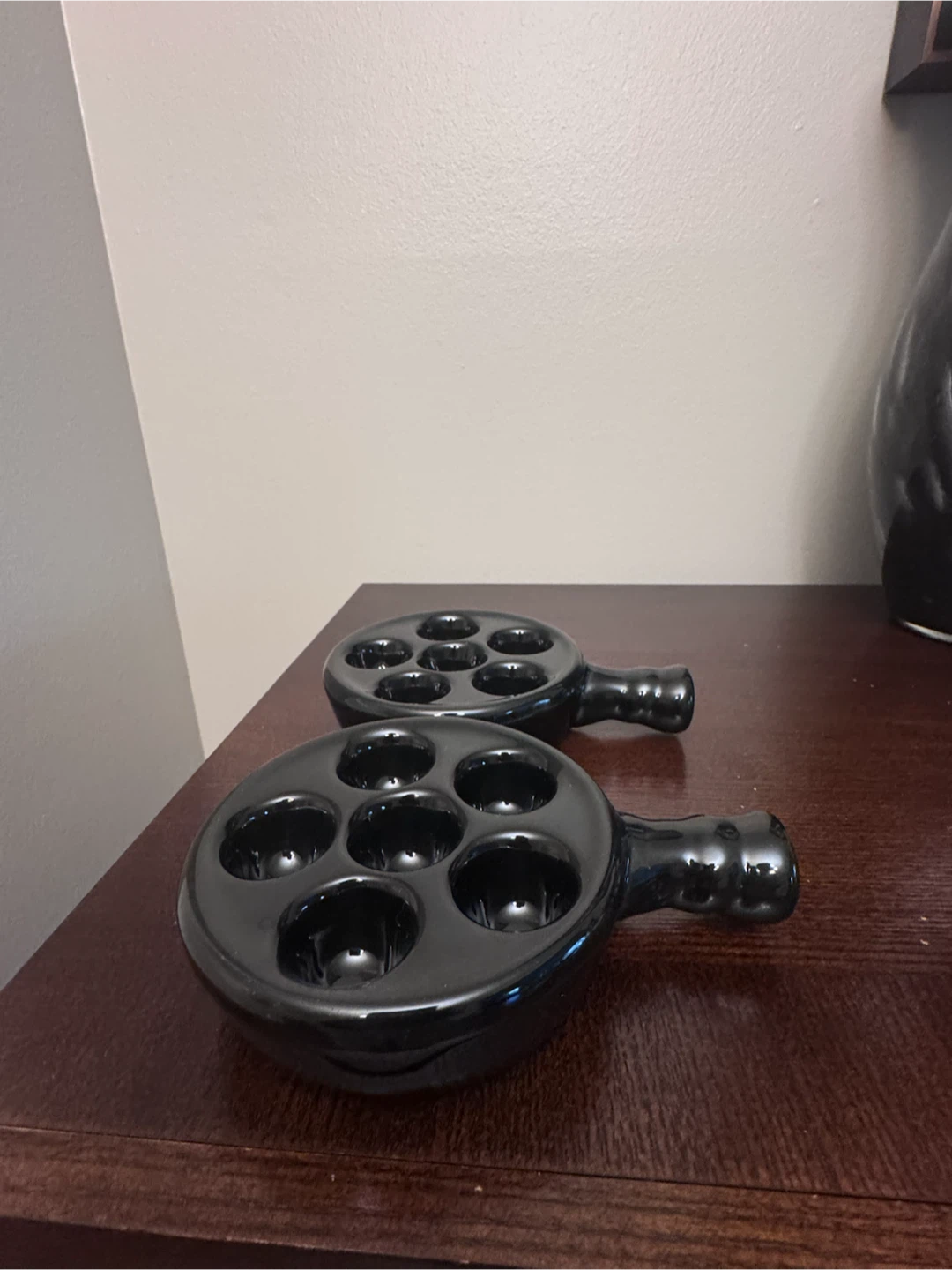 Set of  8 Black Escargot Pans - photo 2