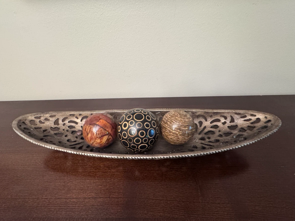 Decorative Orb Set with Tray - photo 2