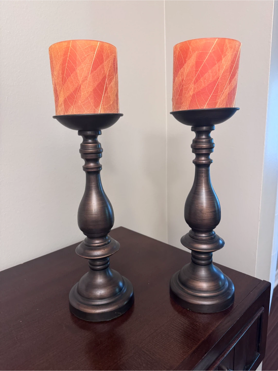 Pair of Decorative Candle Holders - photo 2