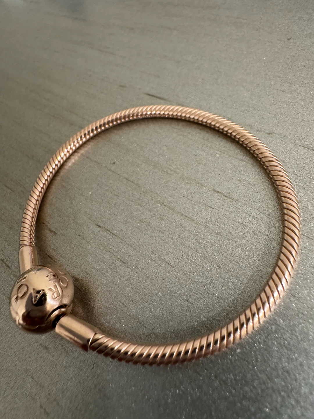Pandora clasp snake chain bracelet