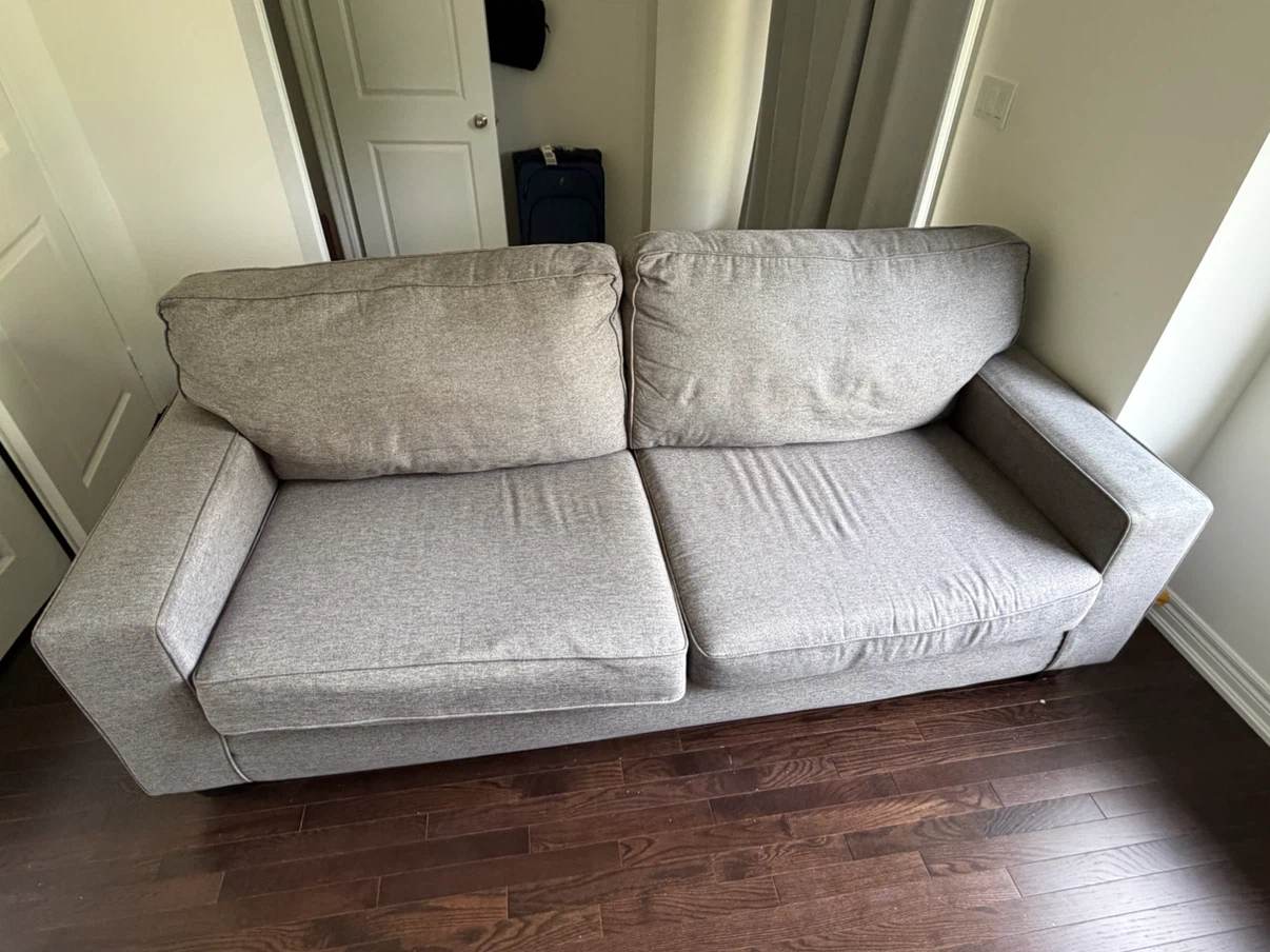 Grey Two-Seater Sofa - photo 2