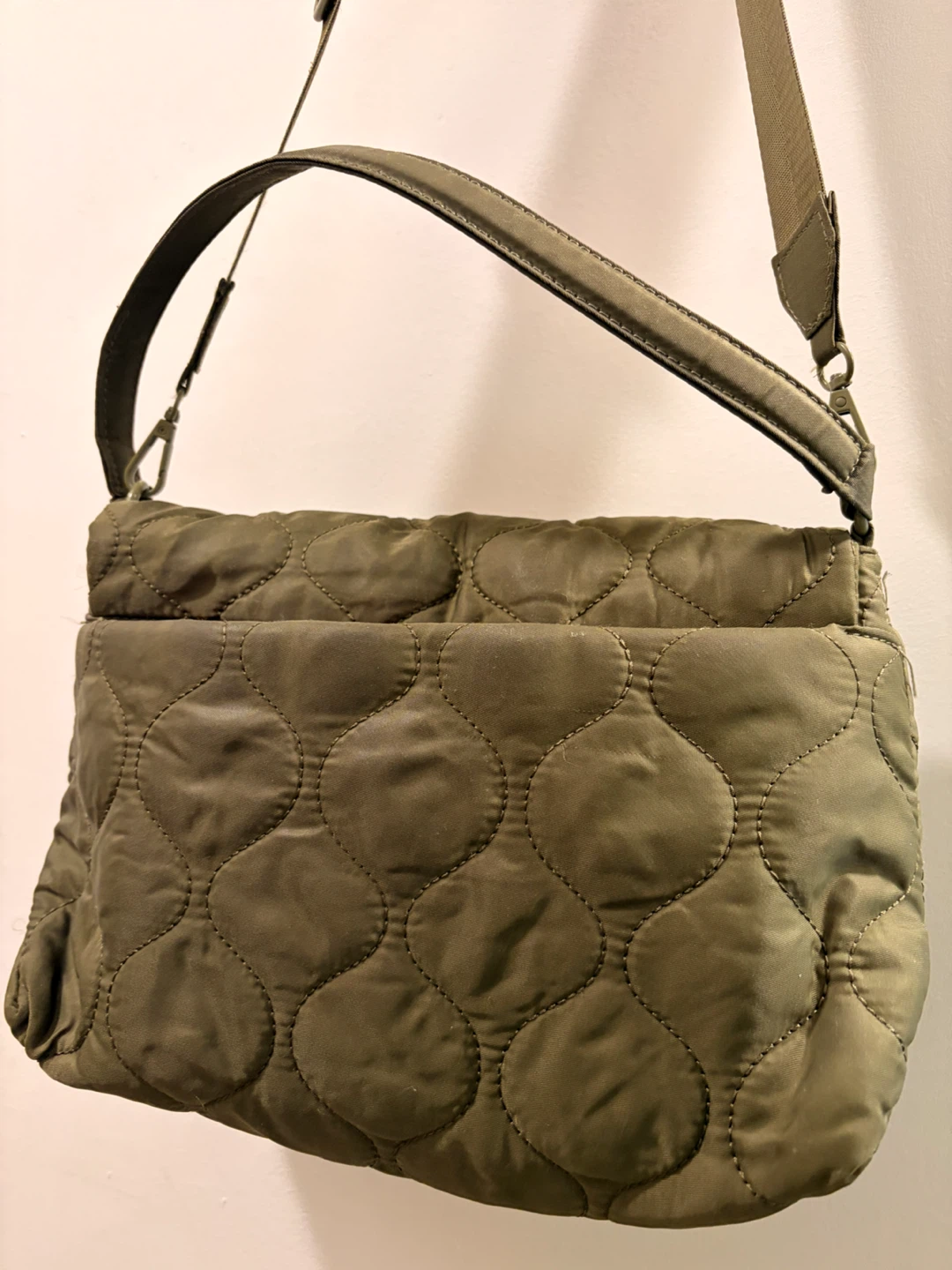 Pajar Quilted Shoulder Bag - Olive Green - photo 2