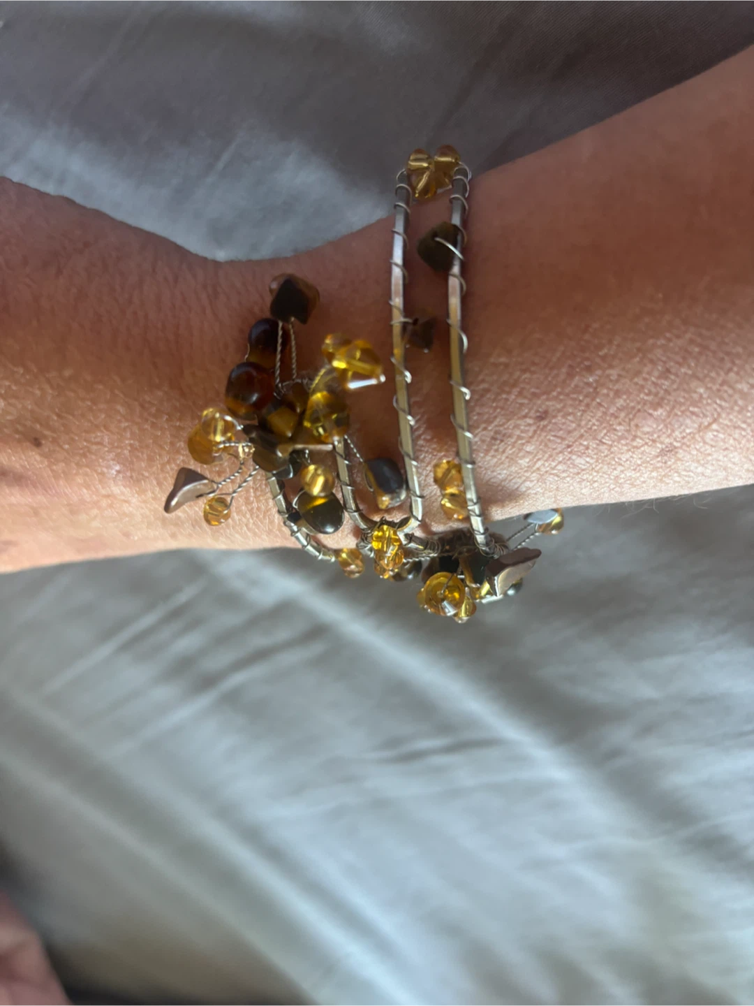 Beaded Wire Wrap Bracelet bought from jewelry maker