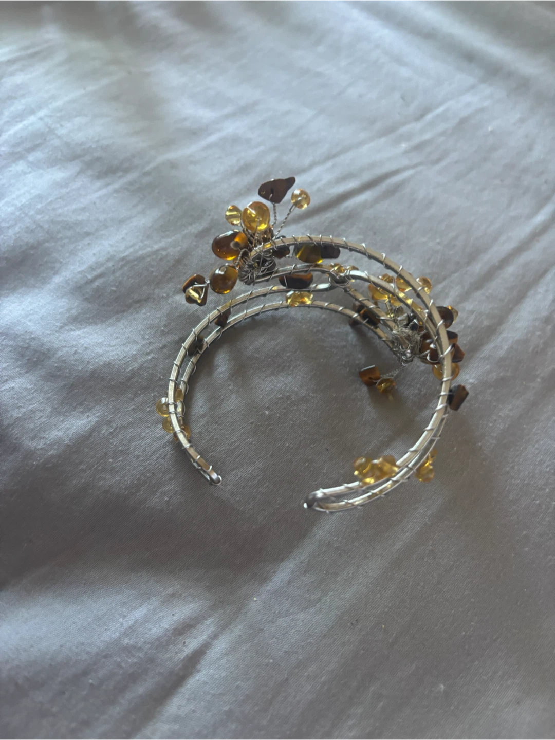 Beaded Wire Wrap Bracelet bought from jewelry maker - photo 4