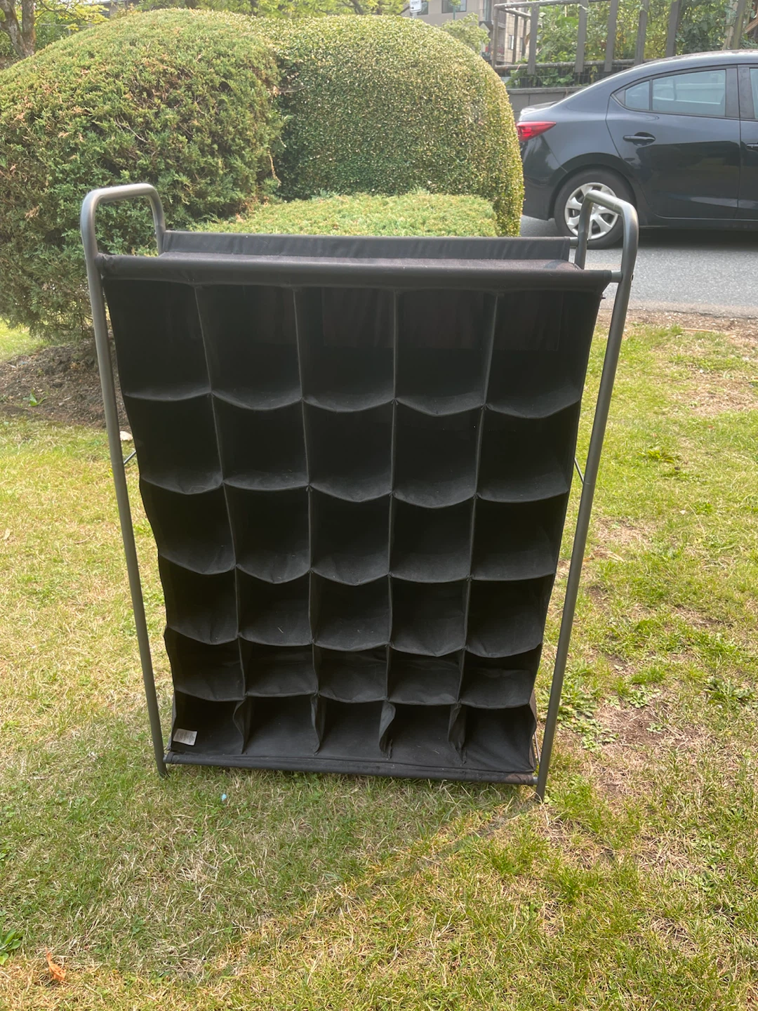 Black 24-Pocket Hanging Organizer