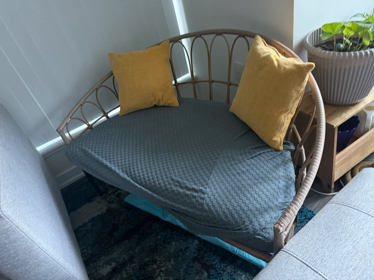 Woven Rattan Loveseat - photo 4