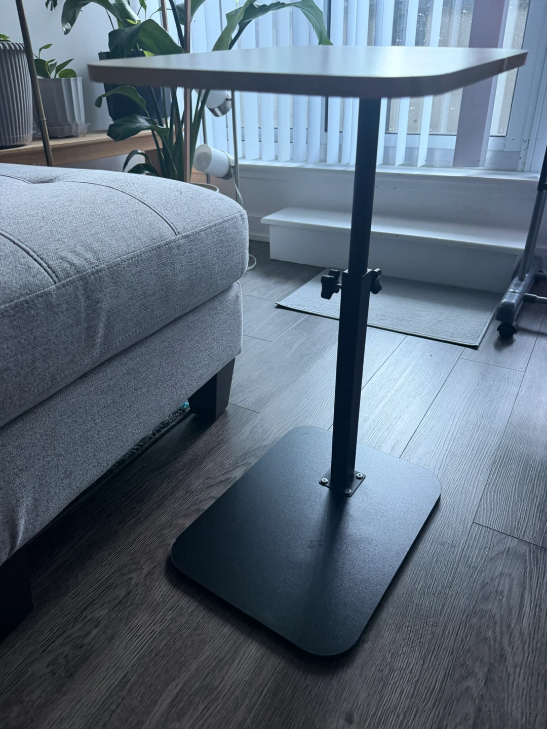 Adjustable Side Table with Wood-Look Top - photo 4