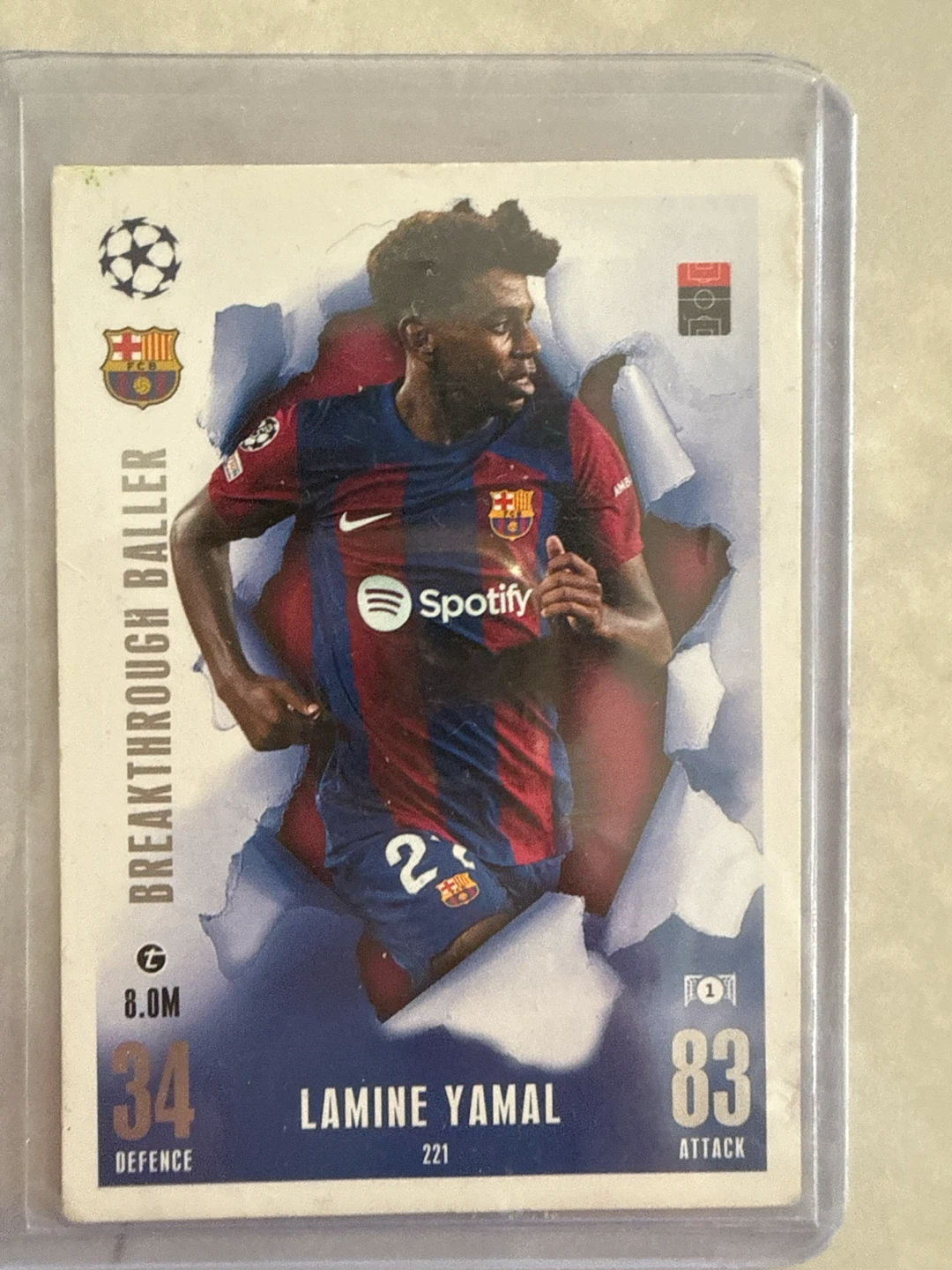 Topps Match Attax Lamine Yamal Trading Card