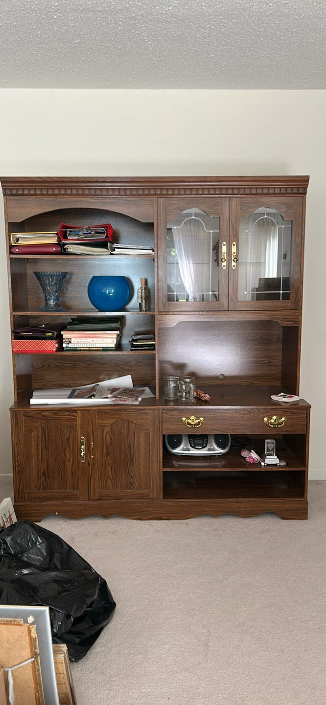 Solid Wood Hutch and Buffet