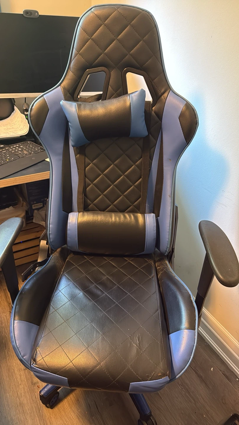 Black and Blue Gaming Chair