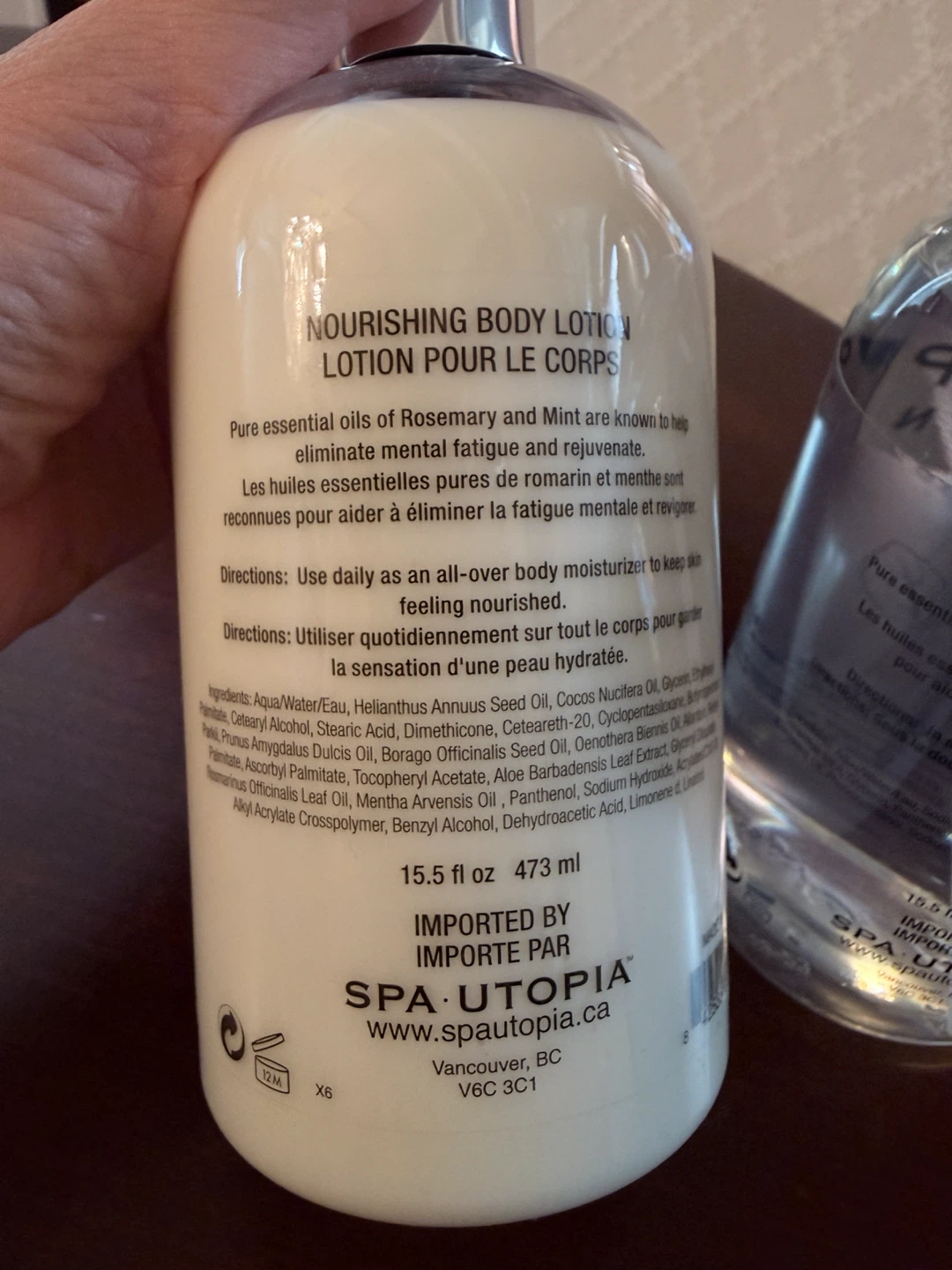 Spa Utopia Shower Gel & Nourishing body Lotion Rosemary Mint - photo 2