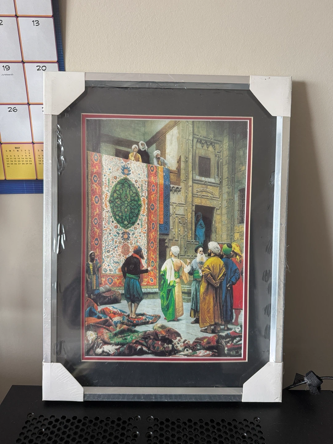 Framed “The Carpet Merchant” Print – 39 × 29 cm