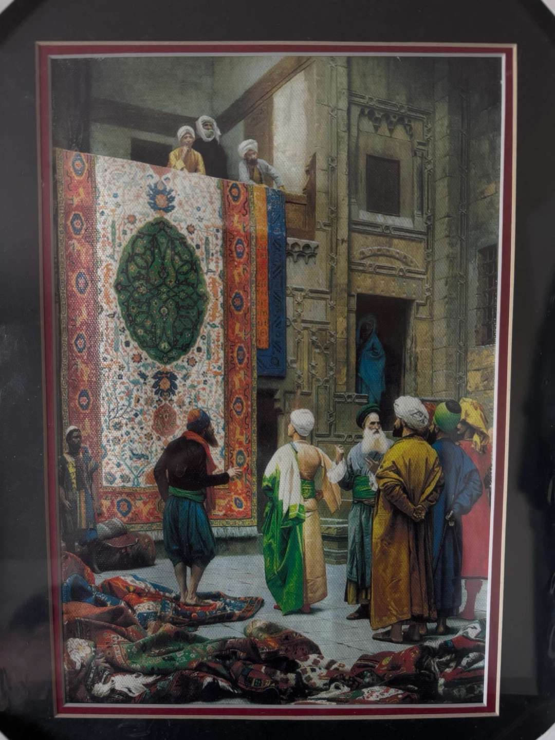 Framed “The Carpet Merchant” Print – 39 × 29 cm - photo 2