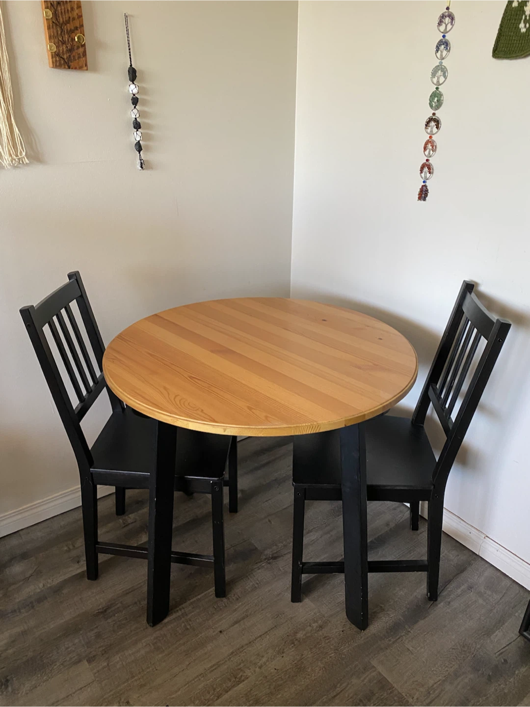 IKEA Round Dining Table Set with 2 Chairs