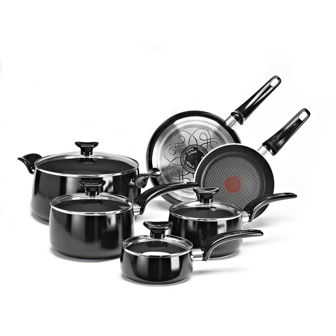 Brand new in box T-fal expert 10 piece aluminum cookware set