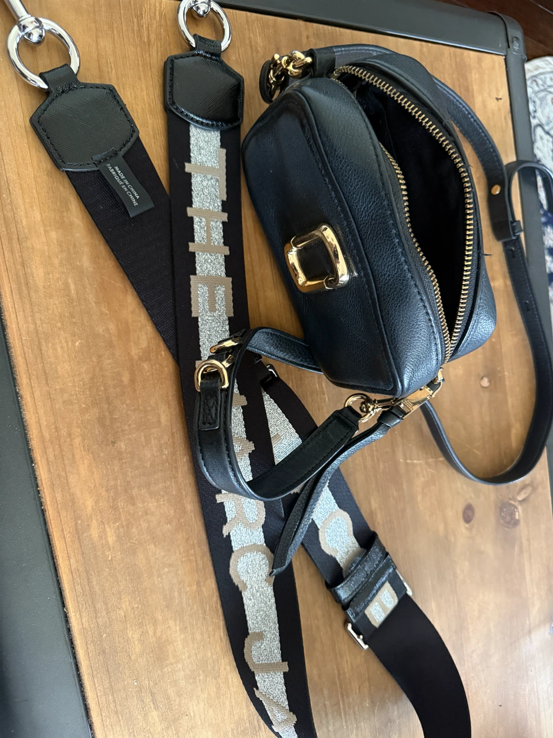 The Marc Jacobs Black Leather Snapshot Camera Bag - photo 5