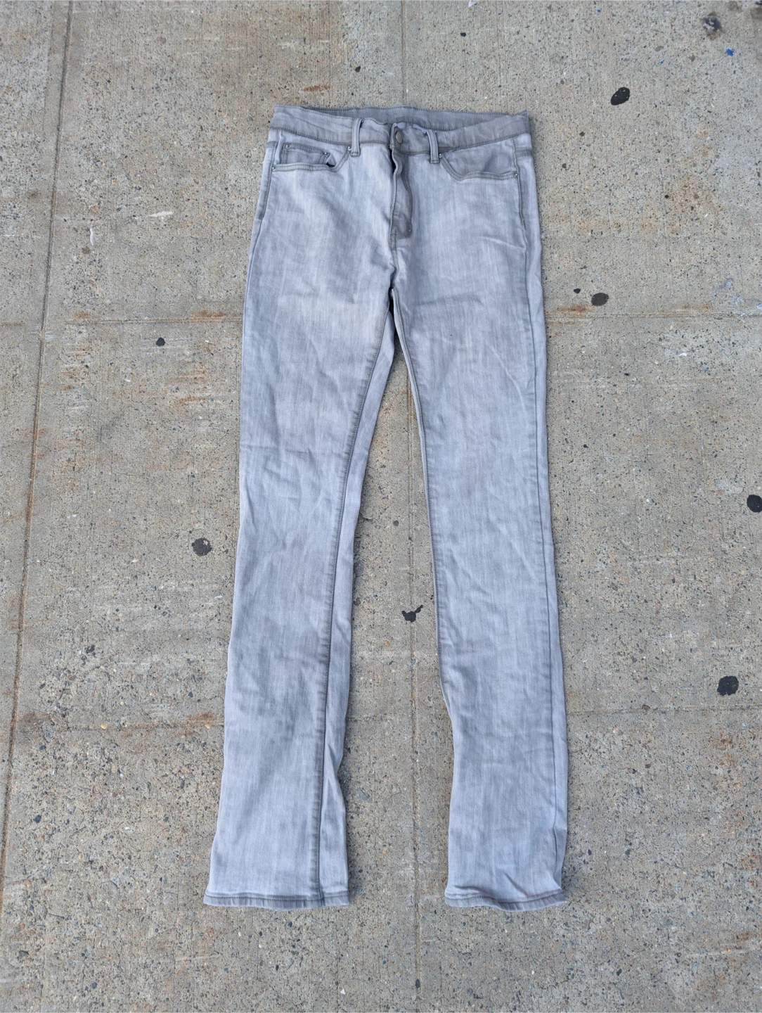 Marni Grey Zipper Detail Denim Jeans
