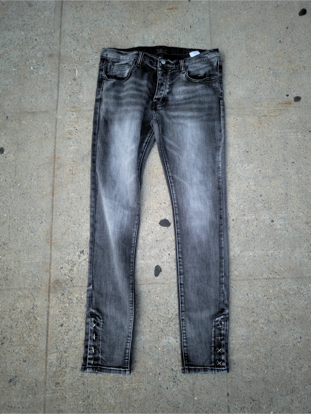 Grey Washed Skinny Jeans