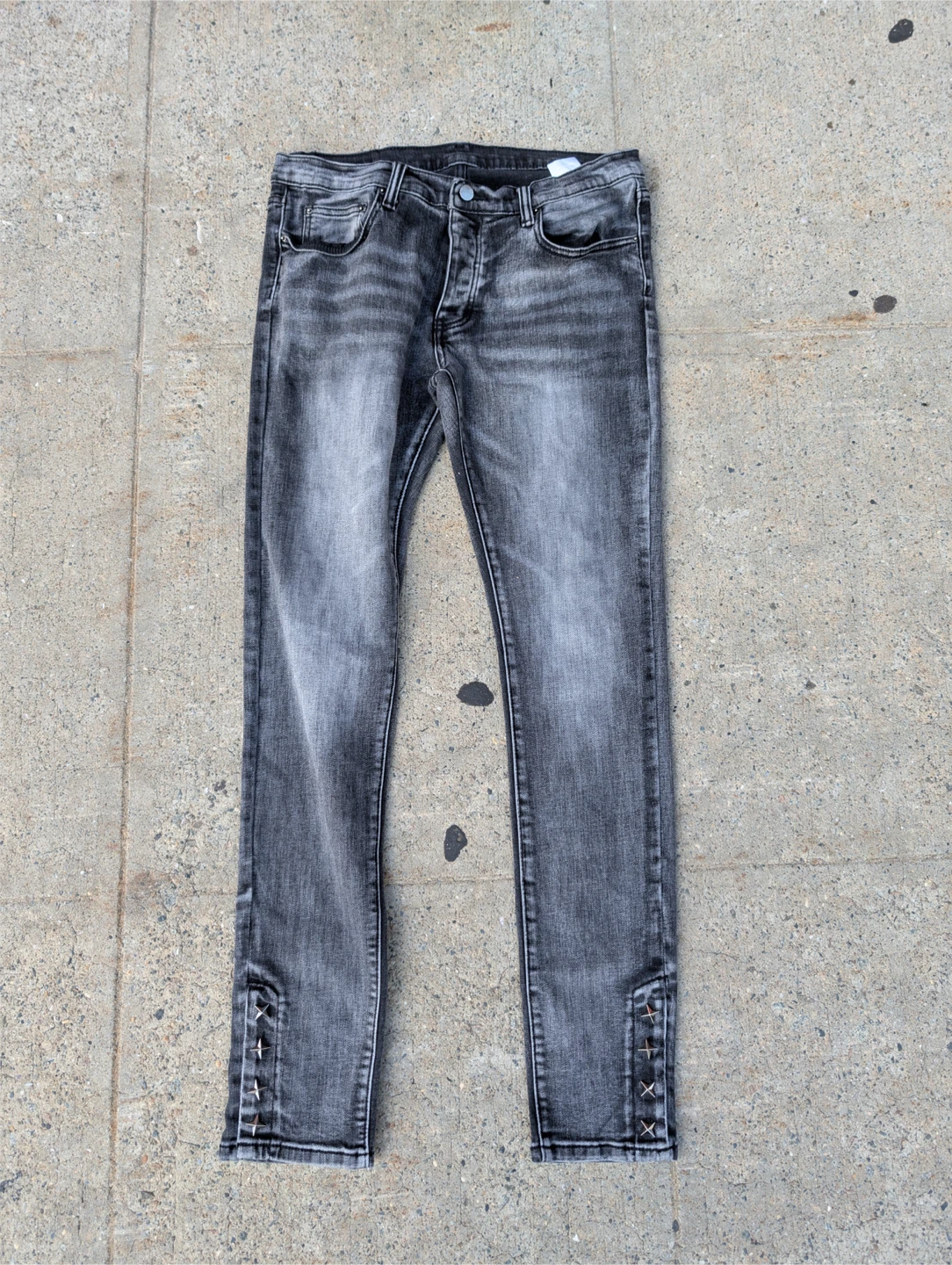 Grey Washed Skinny Jeans - photo 2