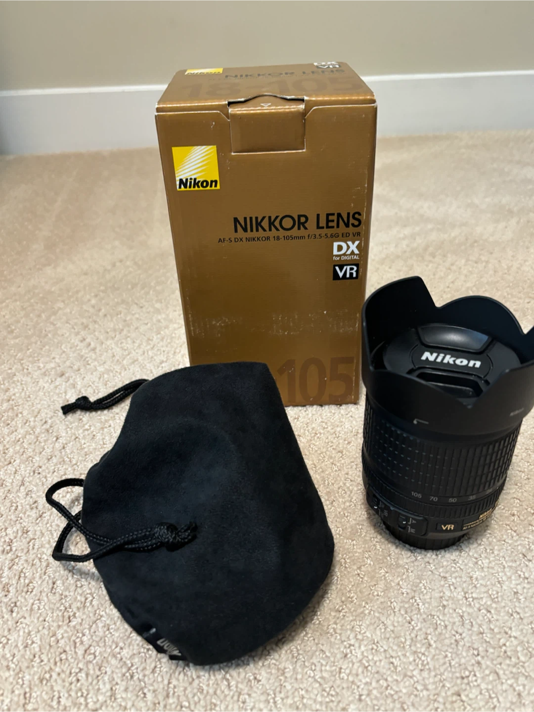 Nikon AF-S NIKKOR 18-105mm f/3.5-5.6G ED VR Lens