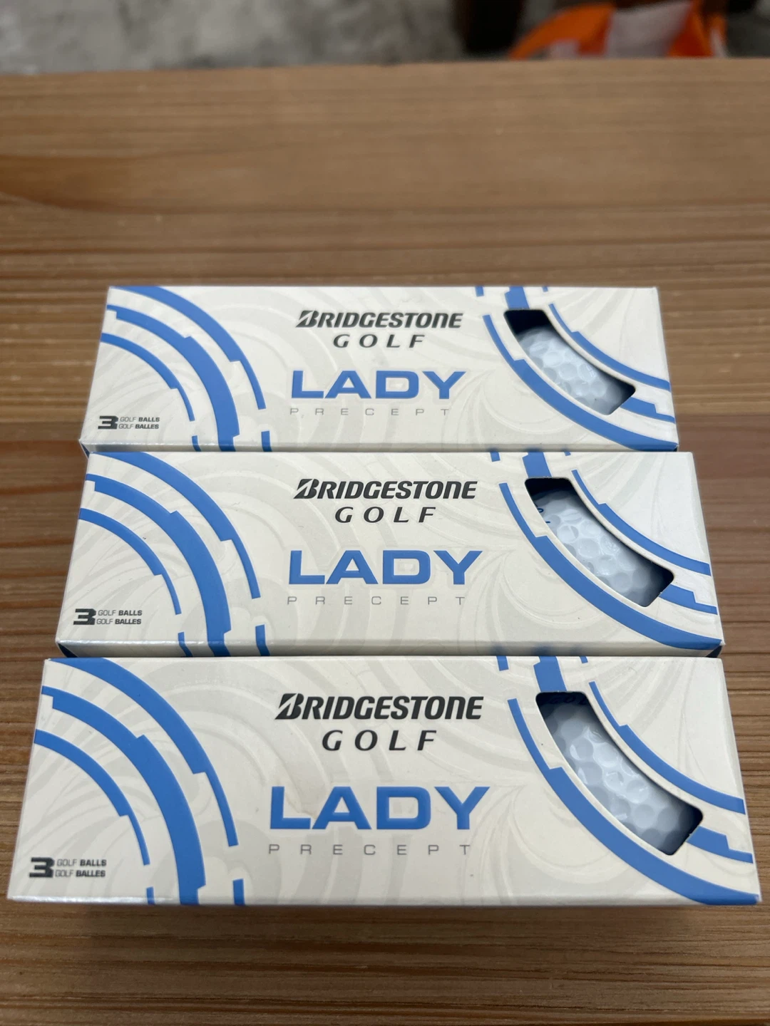 Bridgestone Lady Precept Golf Balls (3 Balls x 3 Packs)