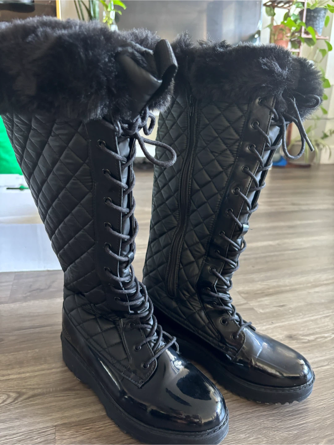 ALDO Laralima Quilted Winter Boots – Black – US Size 9 – $35 - photo 4