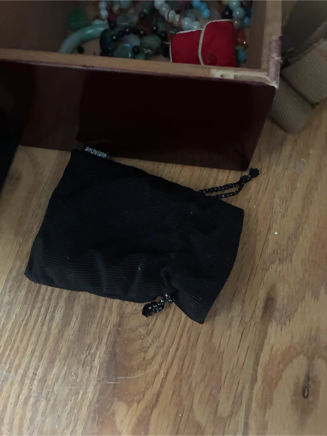 Black Drawstring Pouch