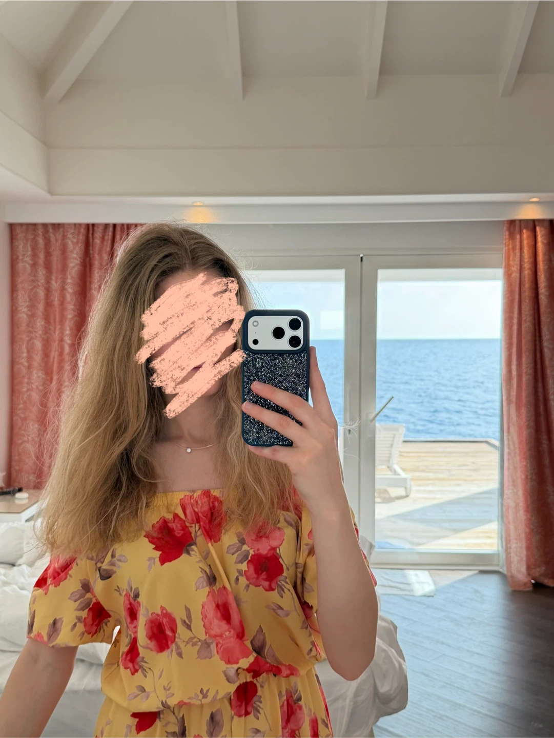 Yellow floral print off-the-shoulder dress - photo 5