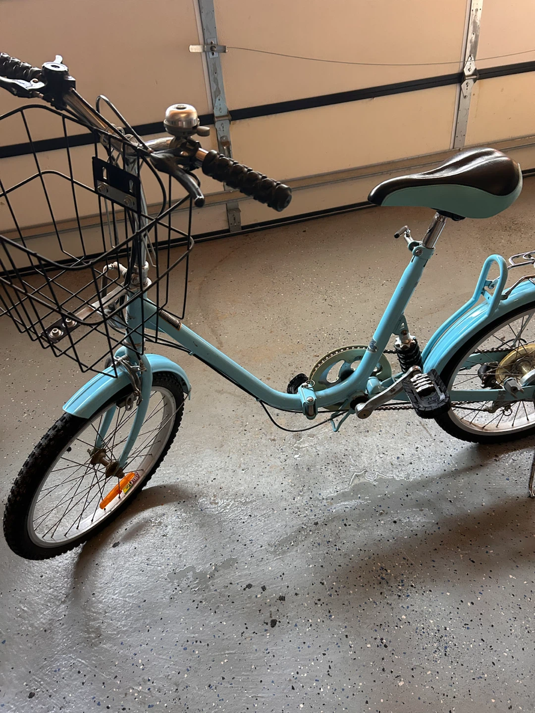 Light Blue Bicycle with Basket - photo 2