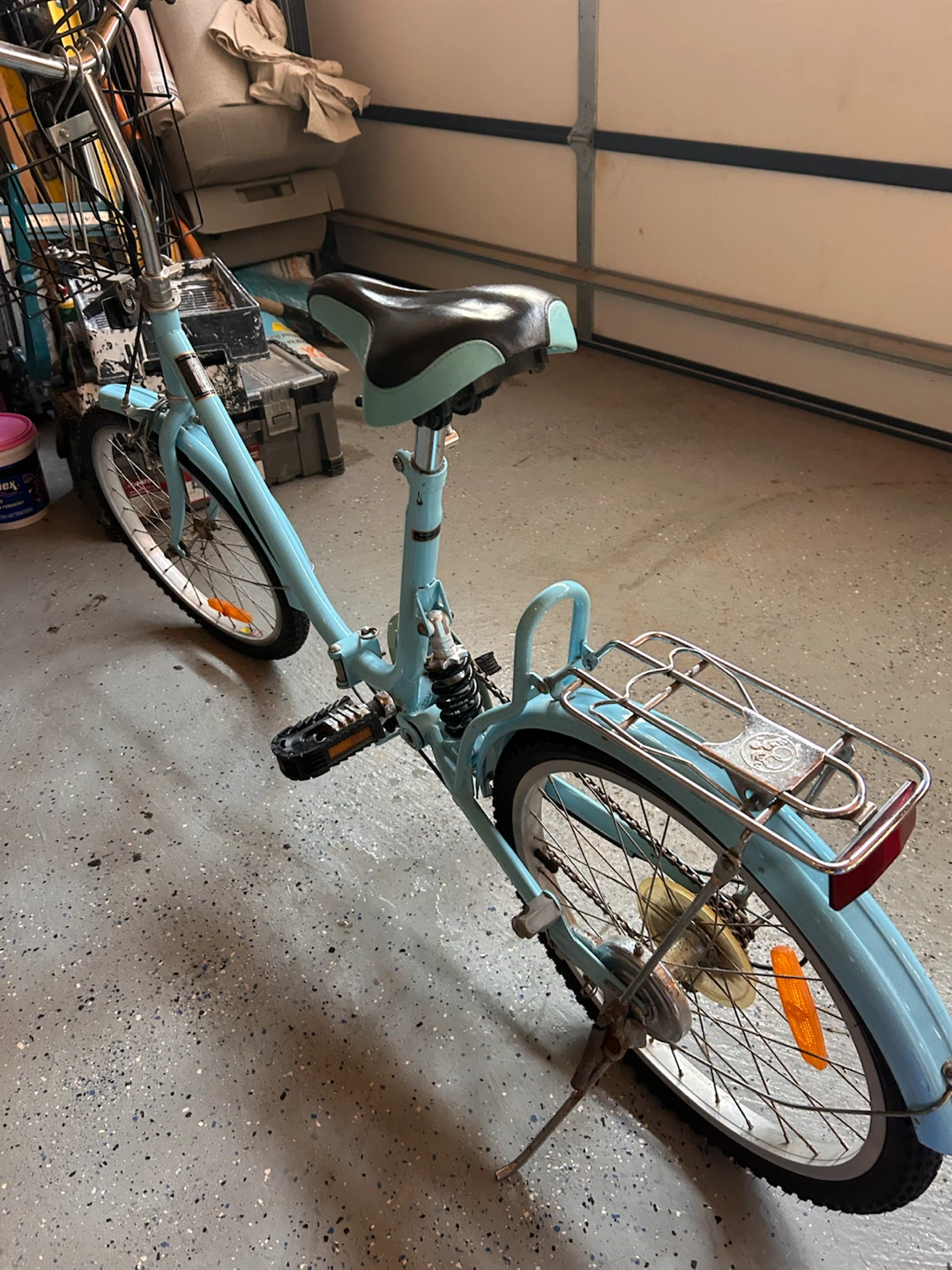Light Blue Bicycle with Basket - photo 4