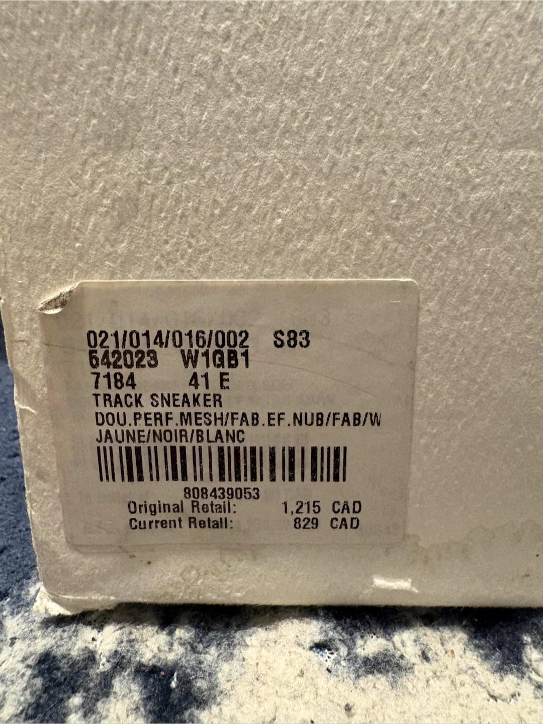 Balenciaga Track Sneakers Yellow Grey White Size 41 - photo 2