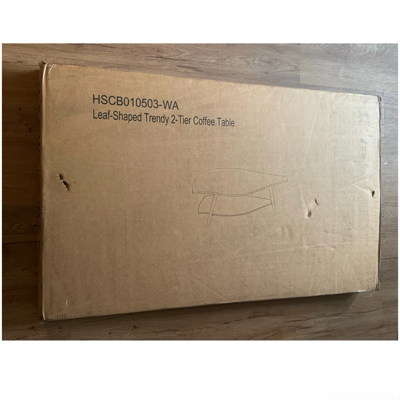 Brand new 48"D x 17.72"W x 24.6"H Leaf Coffee Table - photo 2