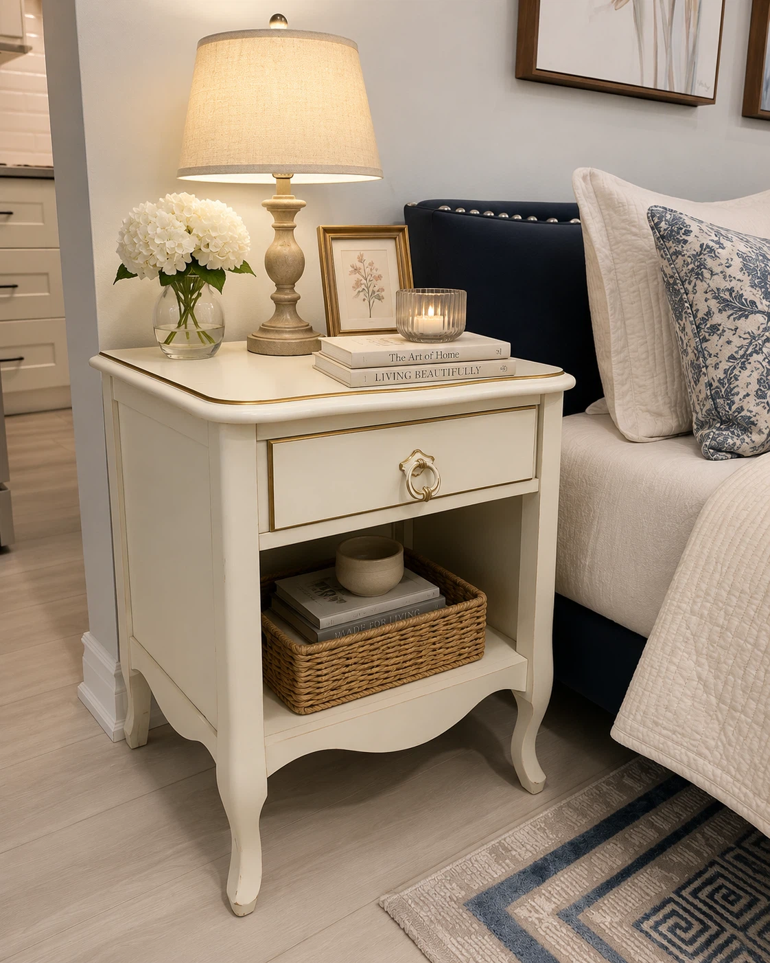 Vintage Nightstand w/ Drawer