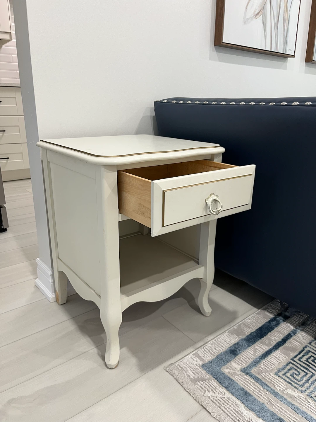 Vintage Nightstand w/ Drawer - photo 2