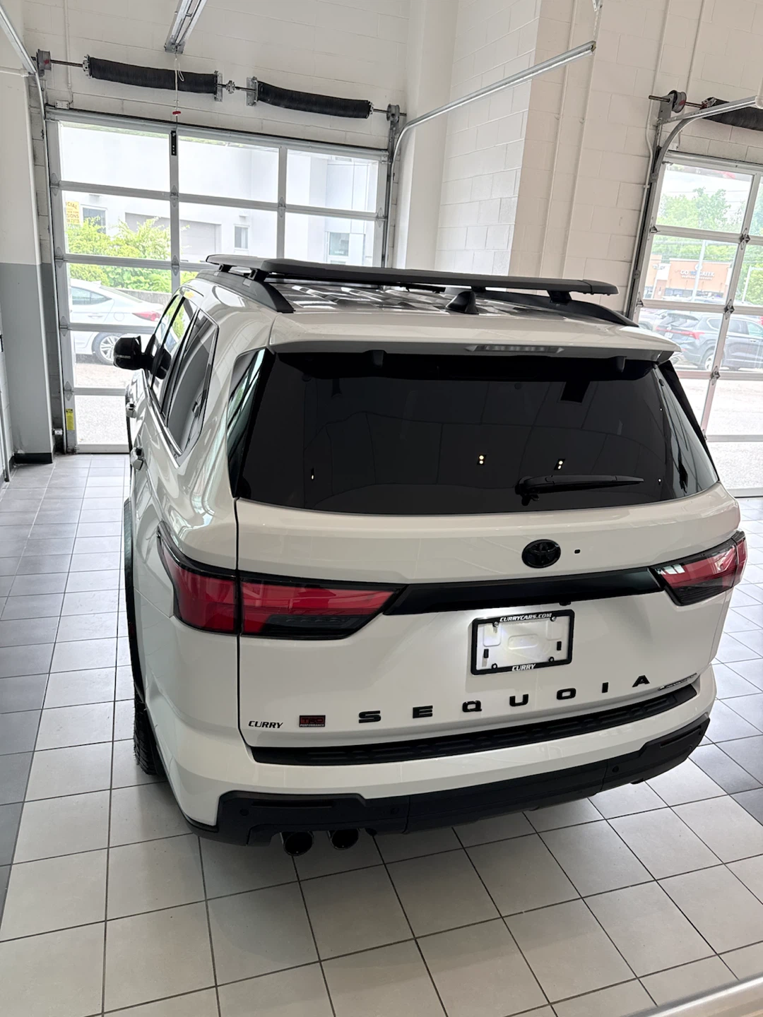 White Toyota Sequoia TRD Pro SUV