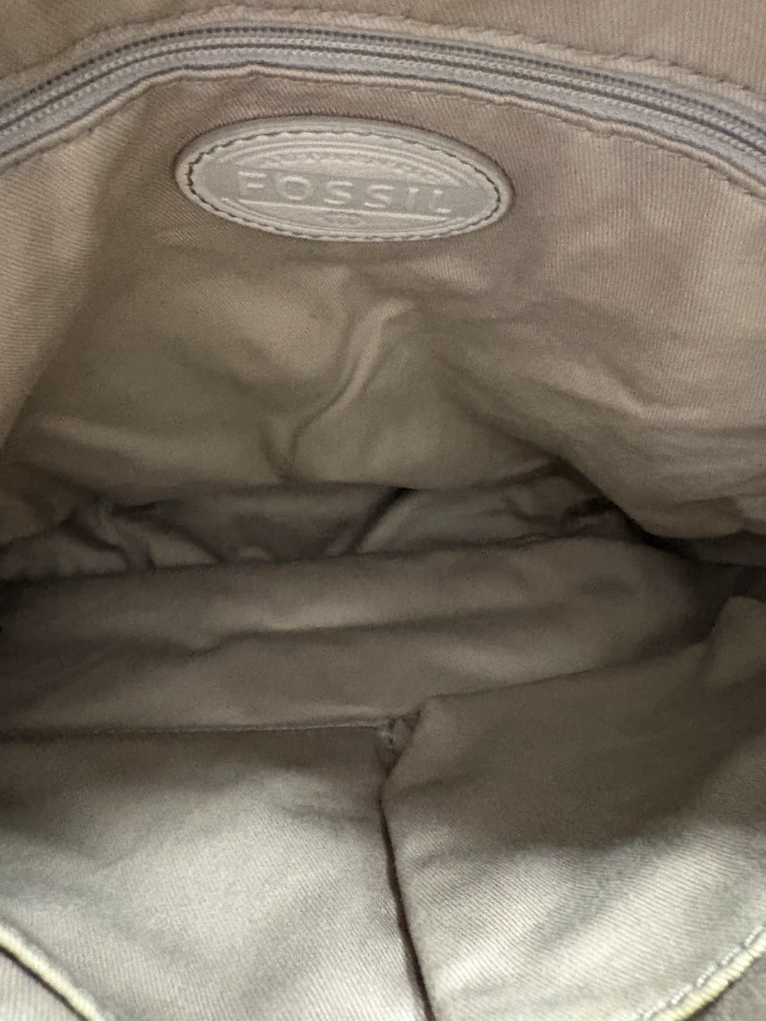 Fossil Karli Grey Pebbled Leather Satchel Bag - photo 3