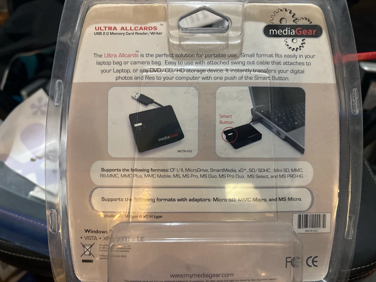Media Gear Ultra Allcards USB 2.0 Memory Card Reader/Writer - photo 2