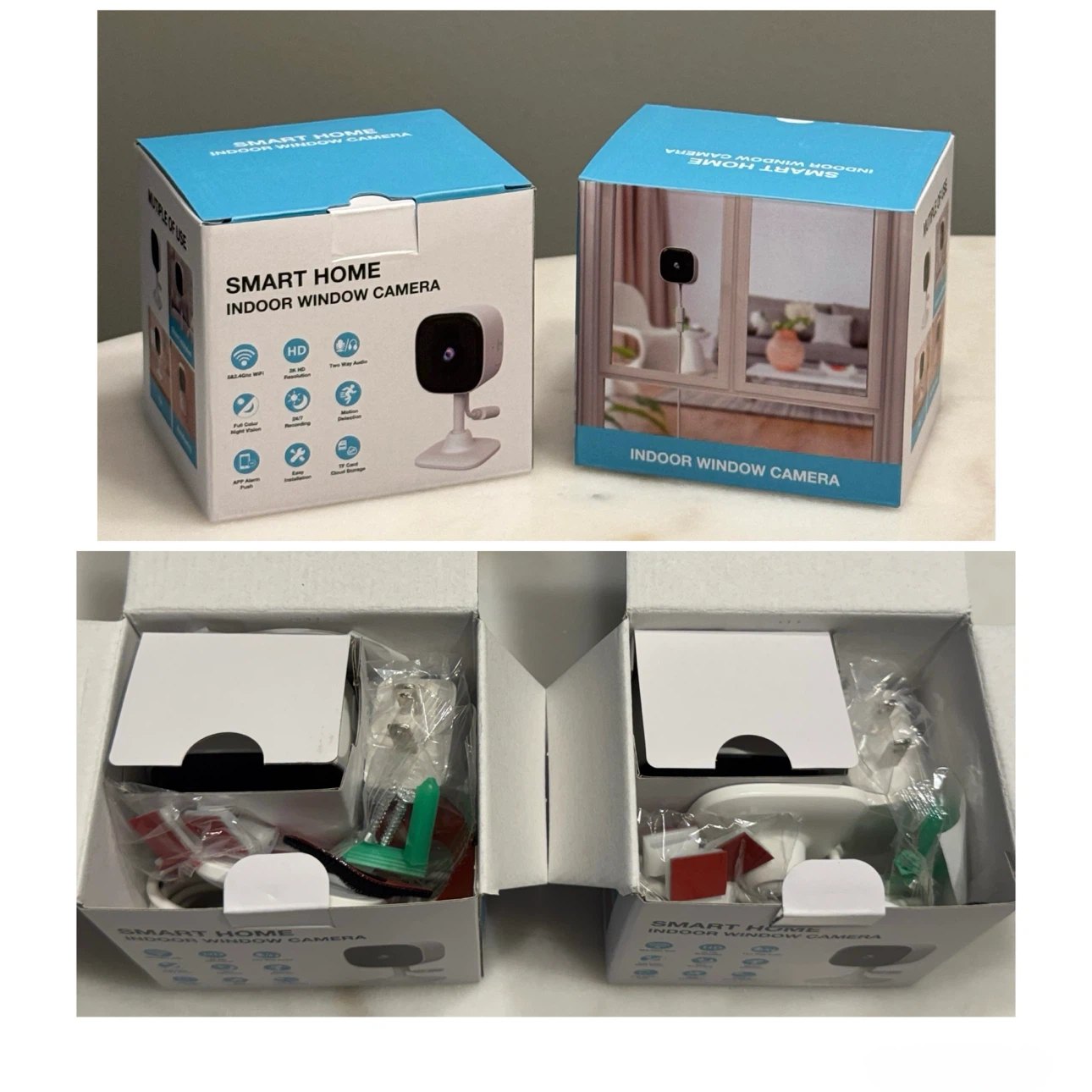 Brand new 2 Pack 3MP 2K Window Camera - photo 2