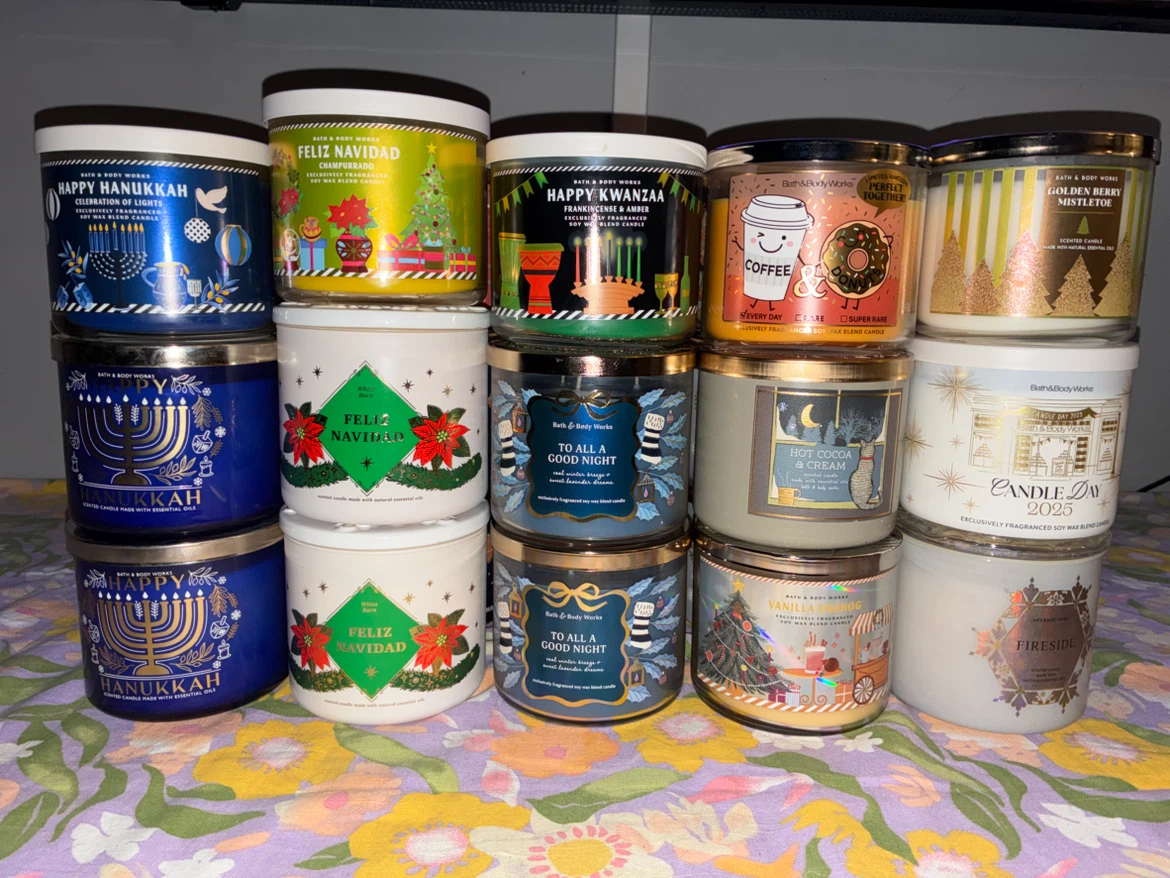 Assorted BBW 3 Wick Winter Candles $10 Each - photo 3