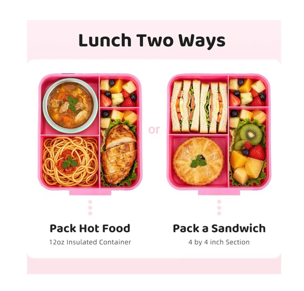 Brand new Kids Bento Lunch Box with 12oz Soup Thermo - photo 5