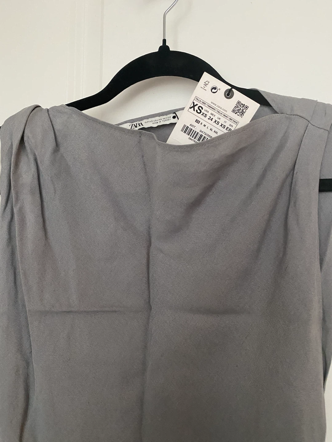 Zara Grey Sleeveless Maxi Dress- linen - photo 2