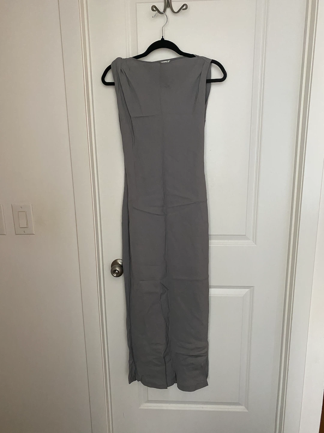 Zara Grey Sleeveless Maxi Dress- linen - photo 3