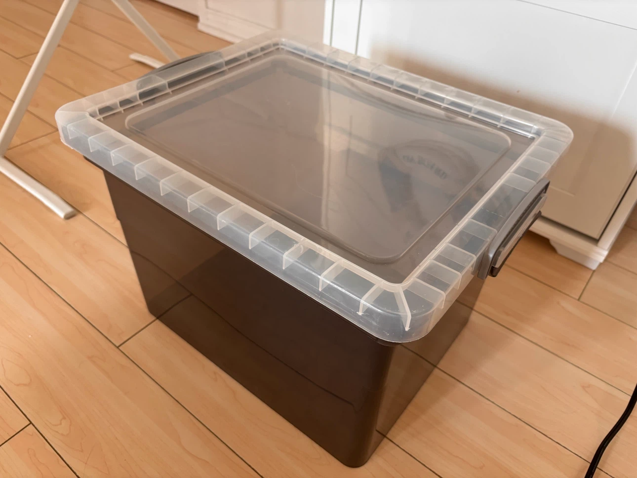 Clear Storage Bin with Lid