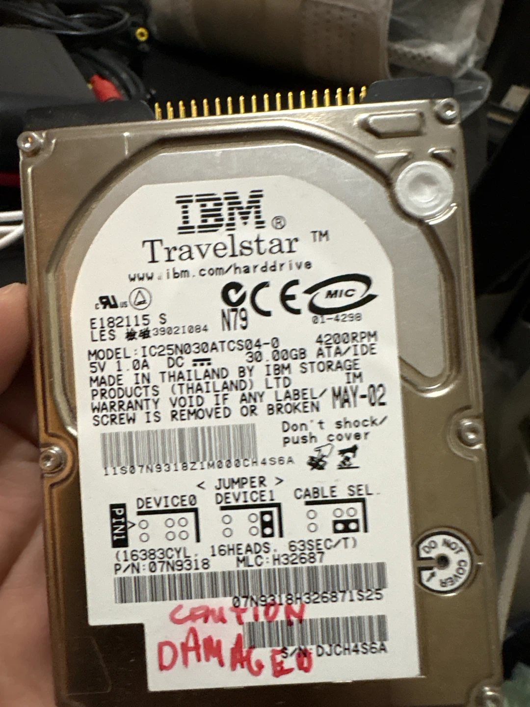 IBM Travelstar 30GB Hard Drive