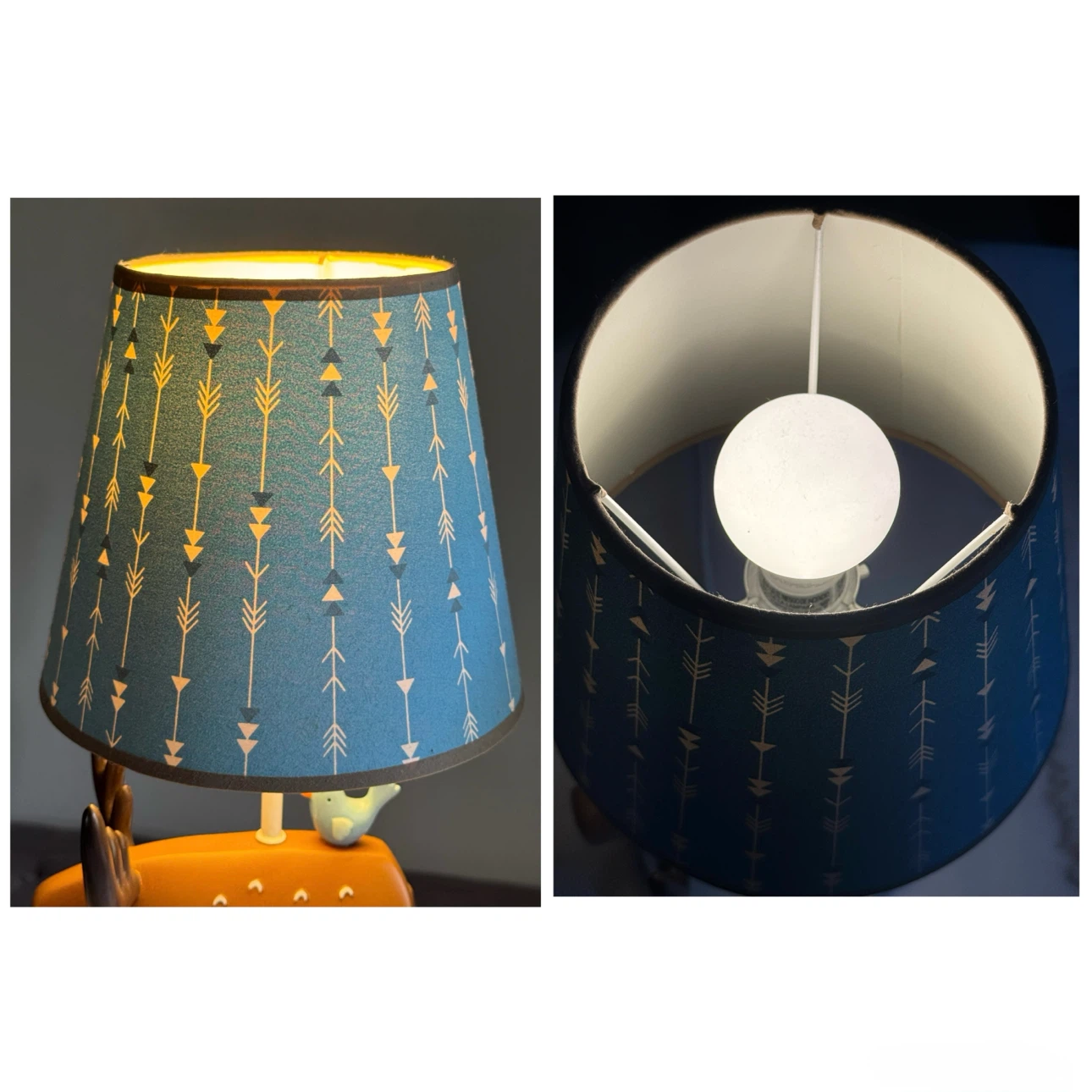 Lambs & Ivy Baby Moose & Bird Blue Room Lamp - photo 3