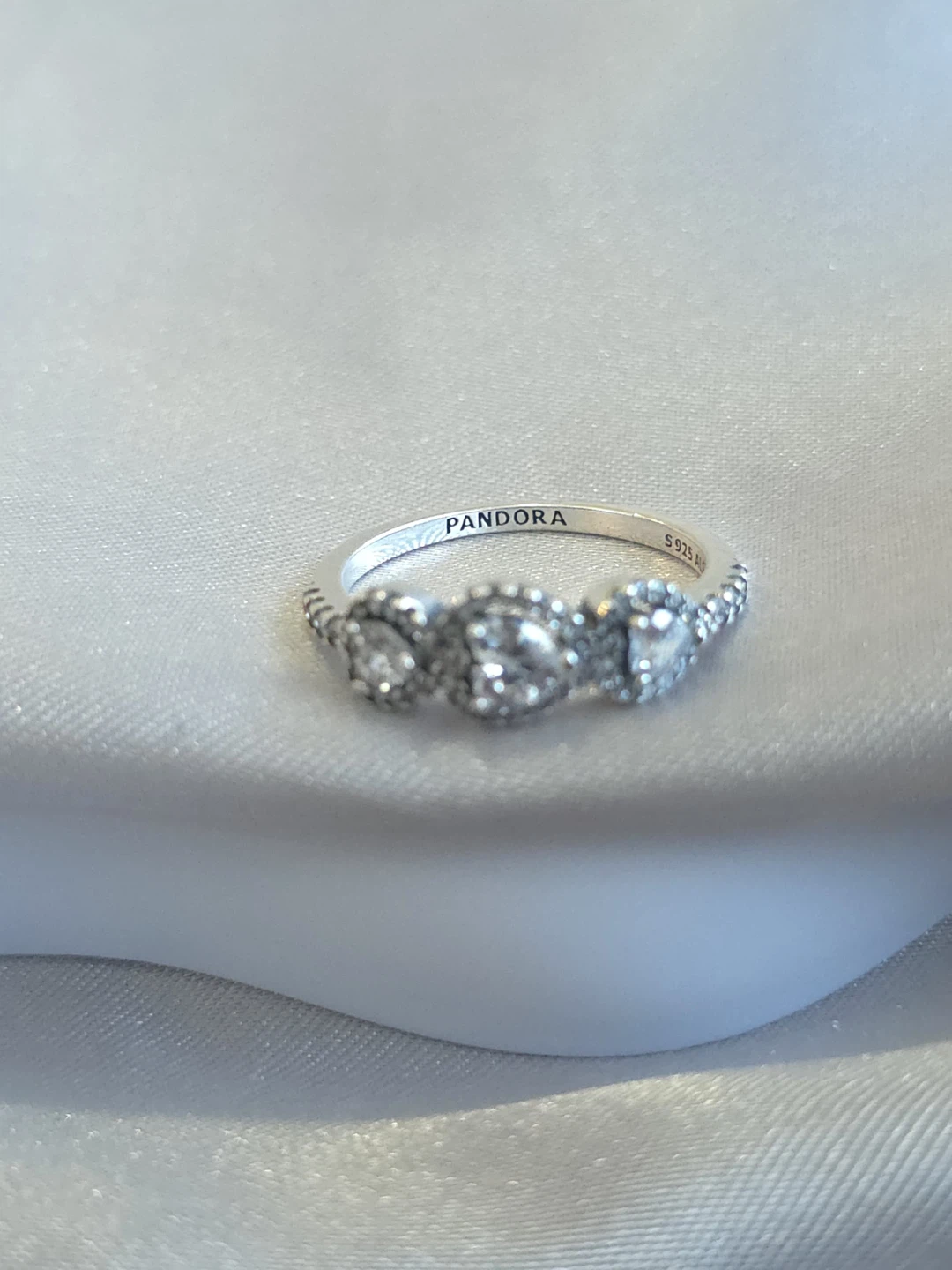 Pandora Sterling Silver Ring with Cubic Zirconia Stones - photo 3